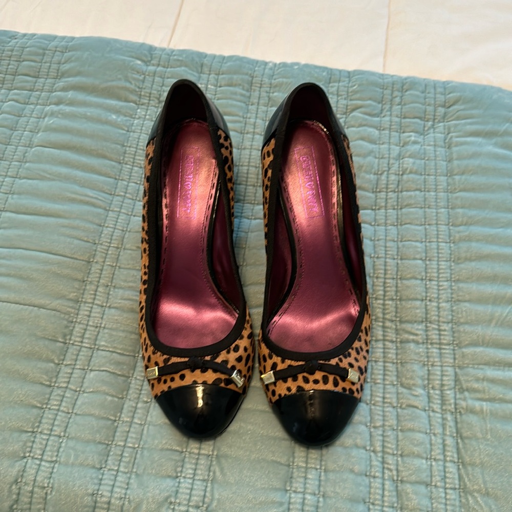 Gorgeous animal print which is hot right now coach patent leather pumps